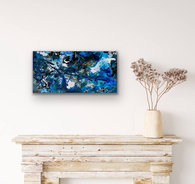 Original Abstract Expressionism Abstract Painting by Viktoria Ganhao