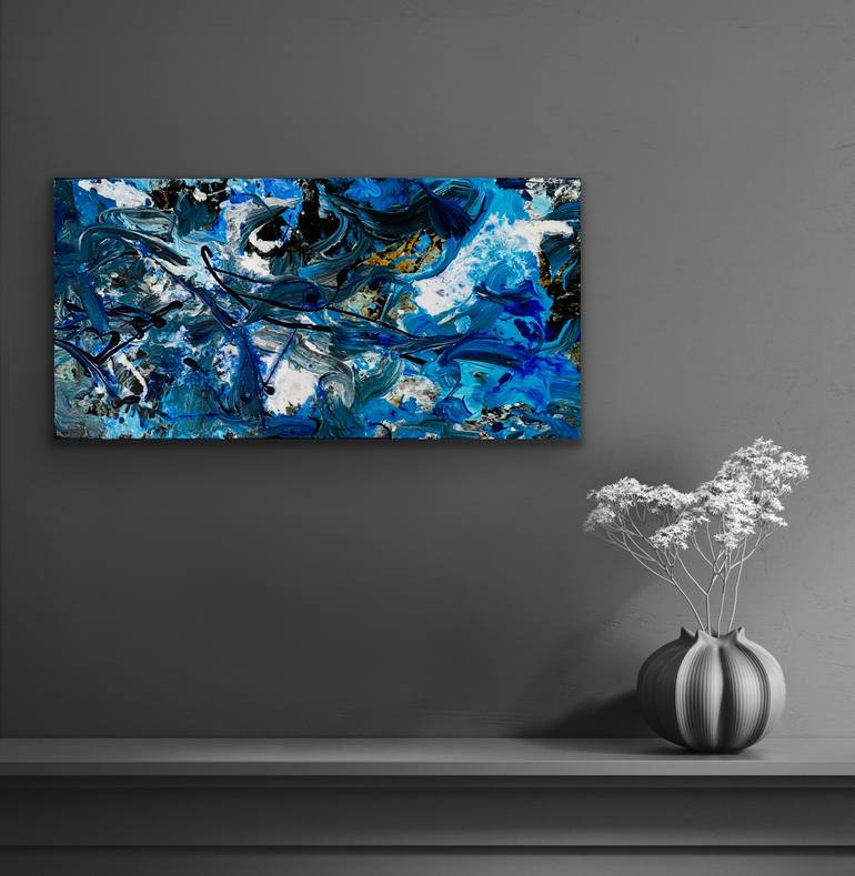 Original Abstract Expressionism Abstract Painting by Viktoria Ganhao