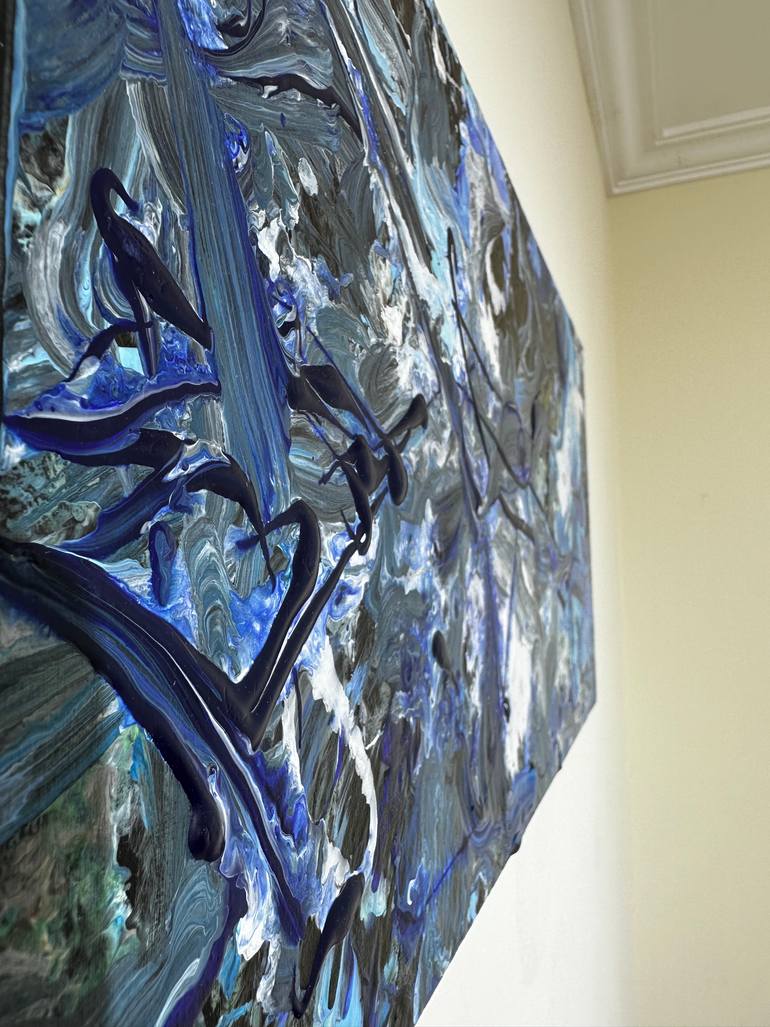 Original Abstract Expressionism Abstract Painting by Viktoria Ganhao