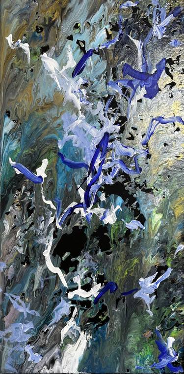 Original Abstract Expressionism Abstract Painting by Viktoria Ganhao