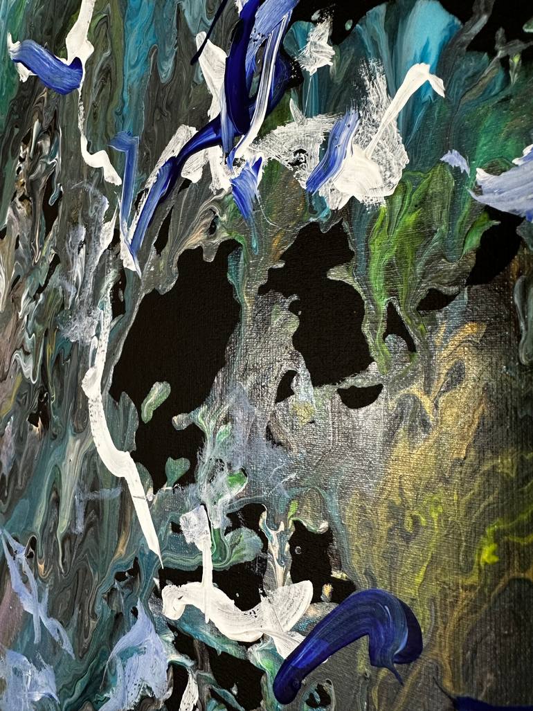 Original Abstract Expressionism Abstract Painting by Viktoria Ganhao