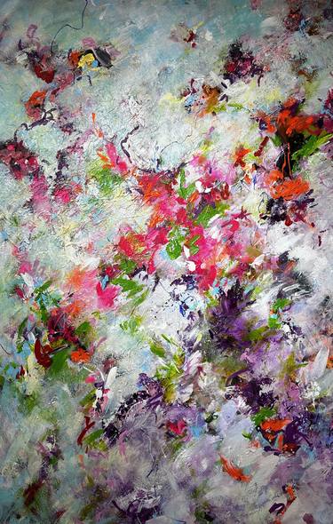 Original Abstract Expressionism Abstract Painting by Viktoria Ganhao