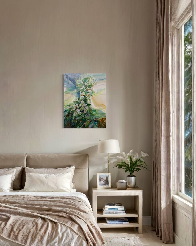 Original Impressionism Floral Painting by Momalyu Liubov Kriuchkova
