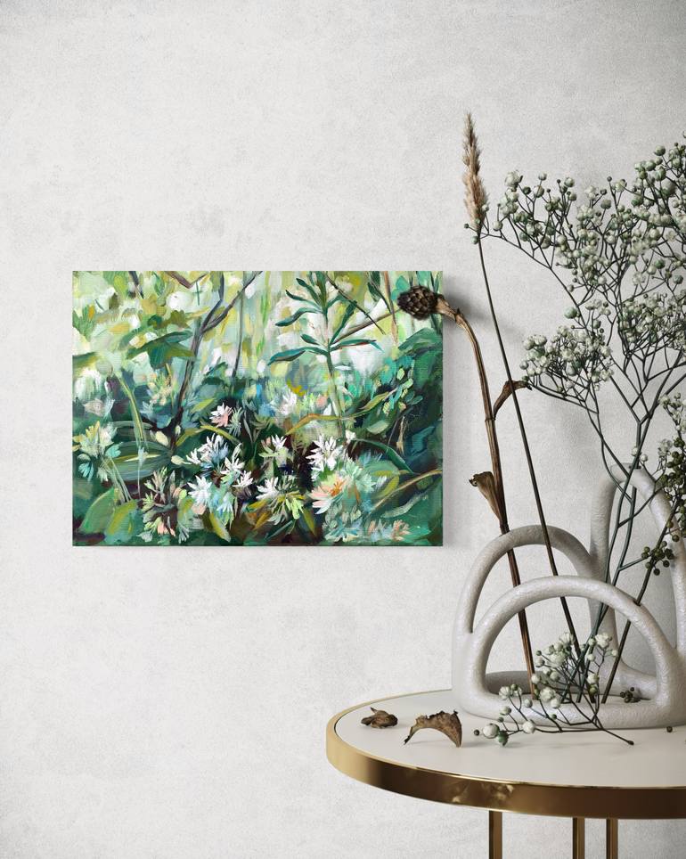 Original Impressionism Botanic Painting by Momalyu Liubov Kriuchkova