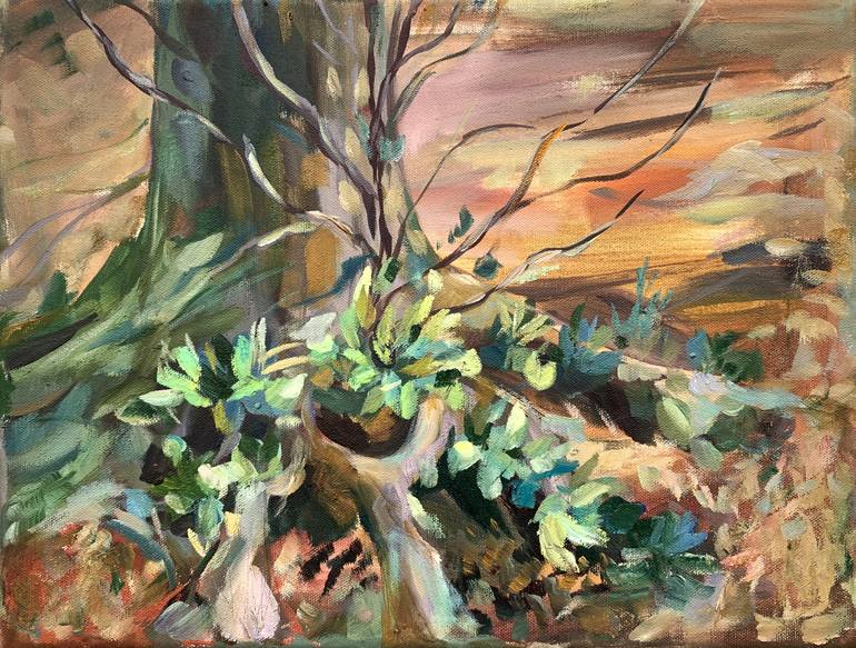 Original Impressionism Botanic Paintings by Momalyu Liubov Kriuchkova