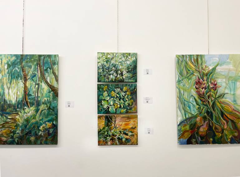 Original Impressionism Botanic Painting by Momalyu Liubov Kriuchkova