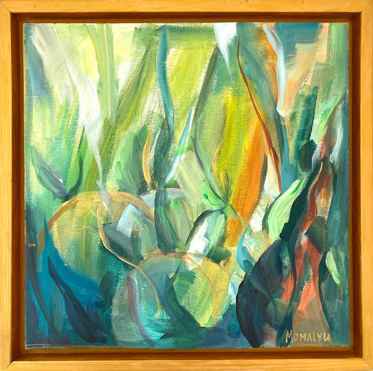 Original Abstract Painting by Momalyu Liubov Kriuchkova | Impressionism Art on Canvas | Nature's Flow