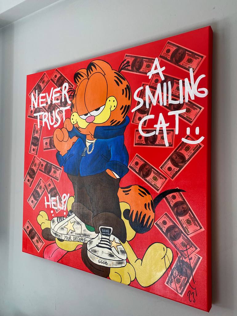 Original Contemporary Cartoon Painting by Ipek Tacmahal