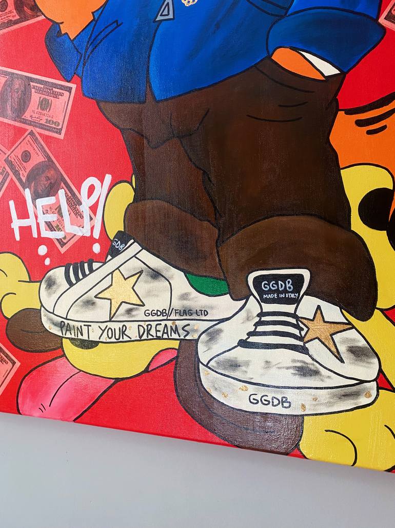 Original Contemporary Cartoon Painting by Ipek Tacmahal