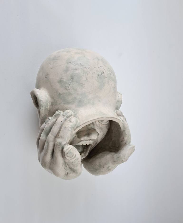 Original Surrealism Men Sculpture by Valdas Kurklietis