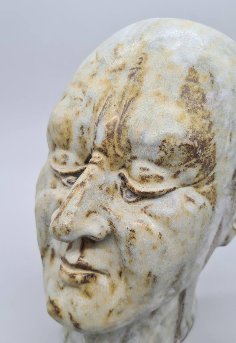 Original Figurative Portrait Sculpture by Valdas Kurklietis