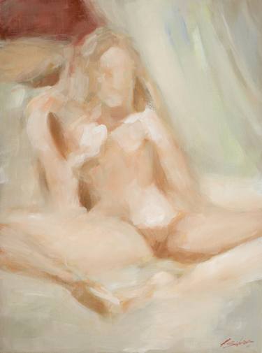 Original Abstract Nude Paintings by John Silver