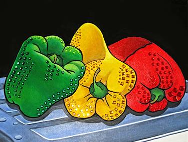 Original Art Deco Food Painting by Barbara Berretta
