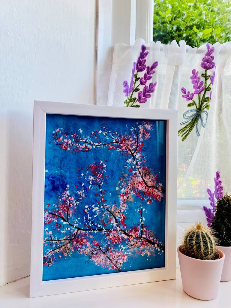 Original Floral Painting by Paoling Rees