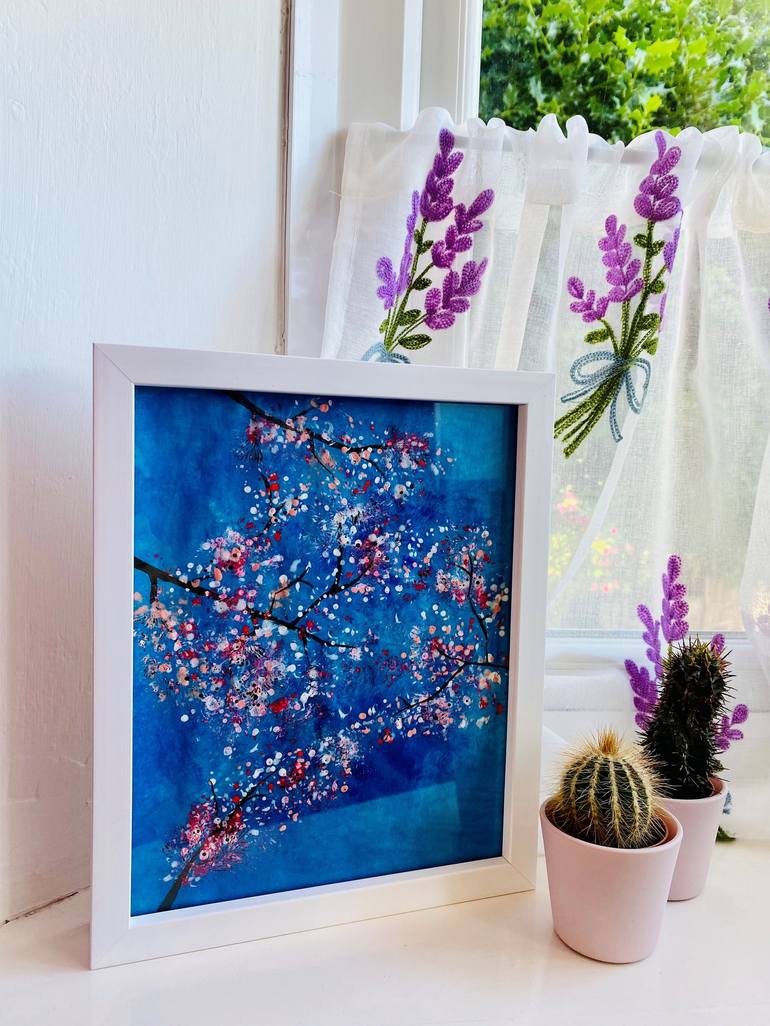 Original Floral Painting by Paoling Rees