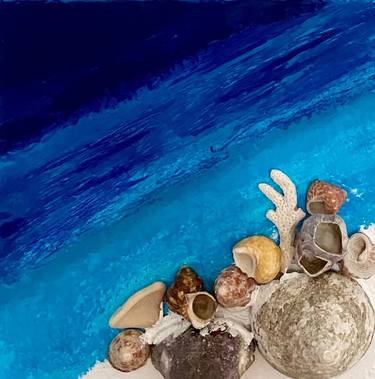 Original Beach Mixed Media by Paoling Rees