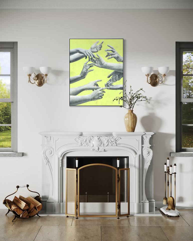 Original Black & White Body Painting by Margarita Stepanova