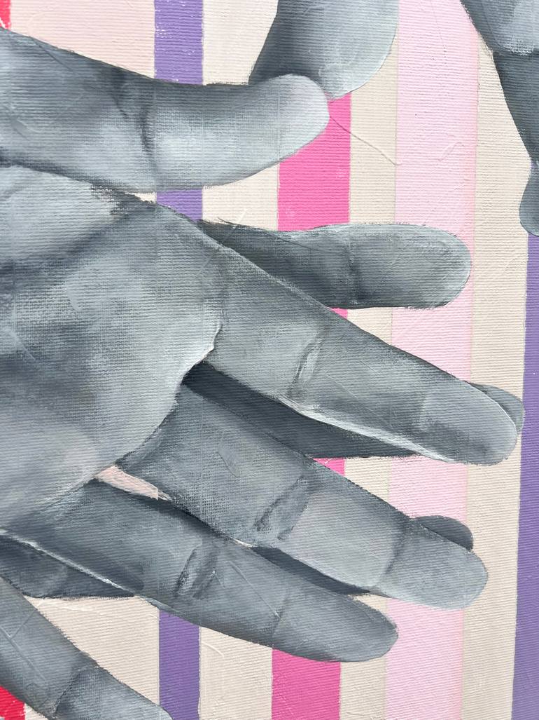 Original Black & White Body Painting by Margarita Stepanova