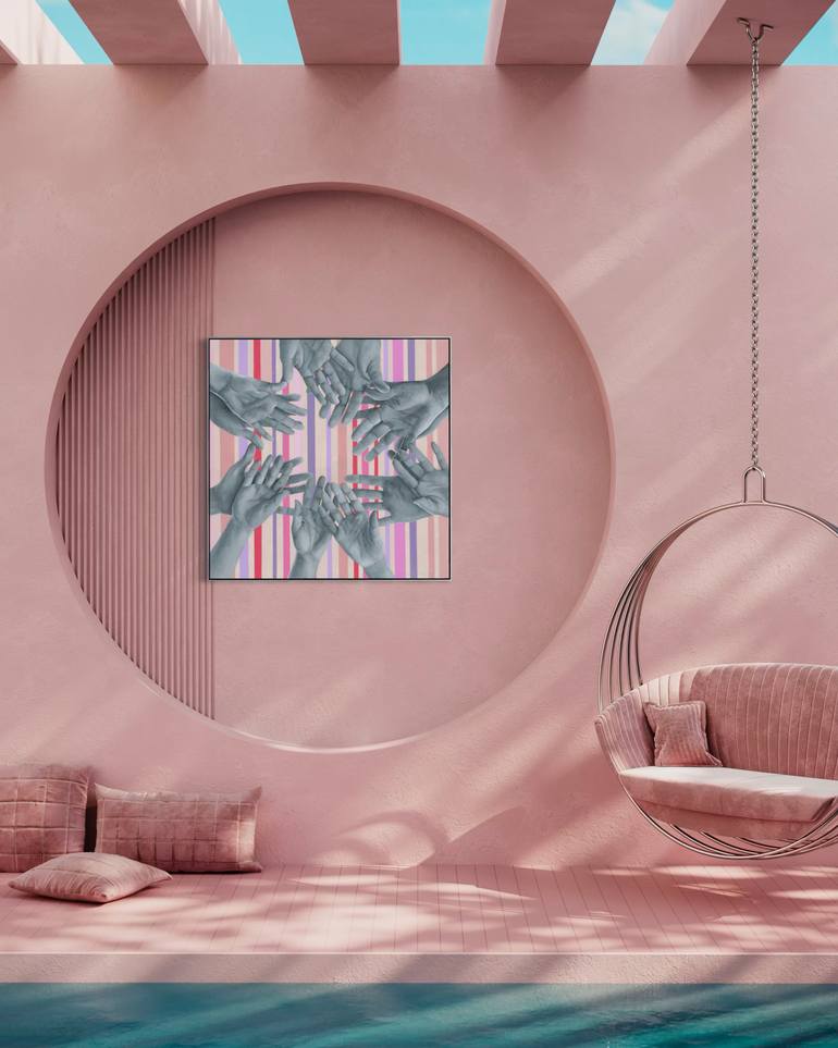 Original Black & White Body Painting by Margarita Stepanova