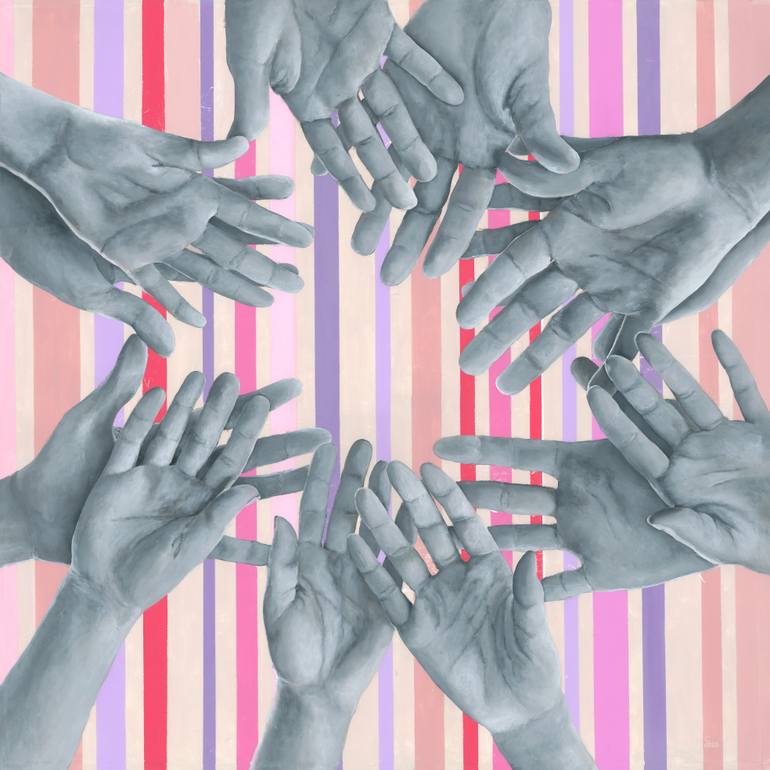 Original Black & White Body Painting by Margarita Stepanova