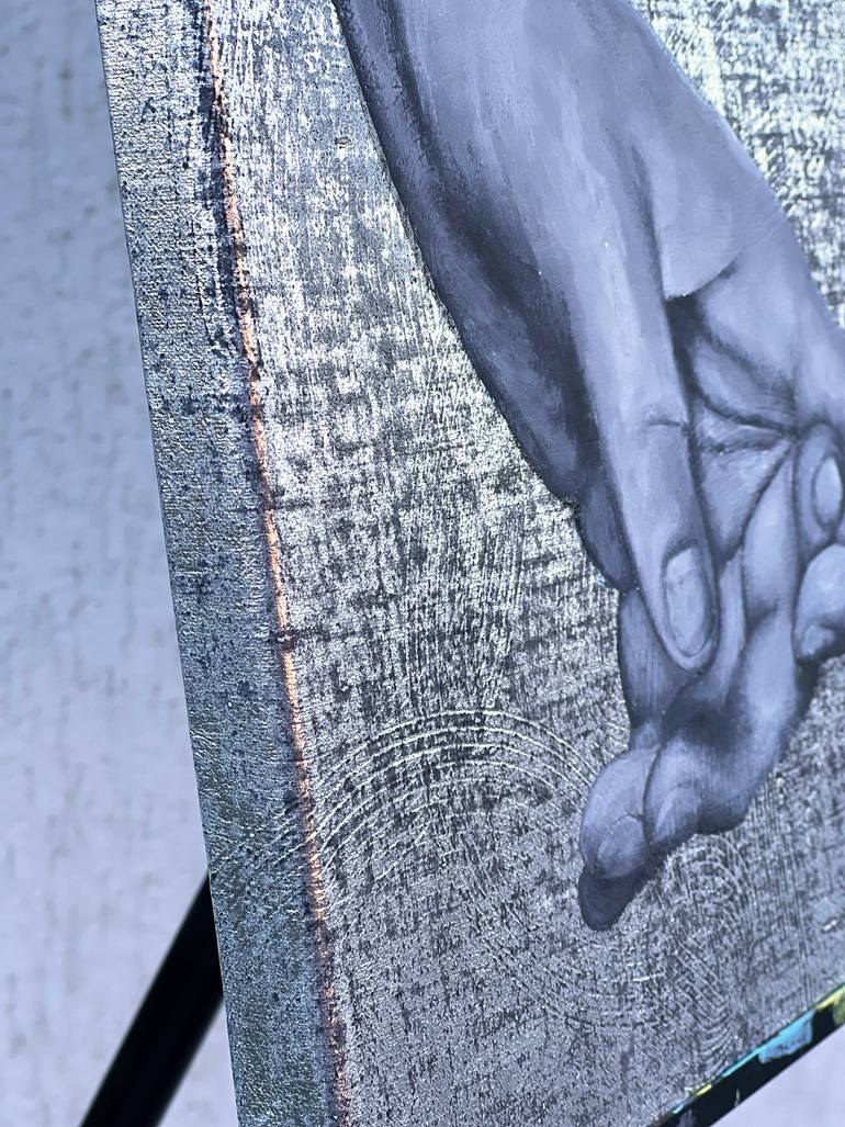 Original Black & White Body Painting by Margarita Stepanova