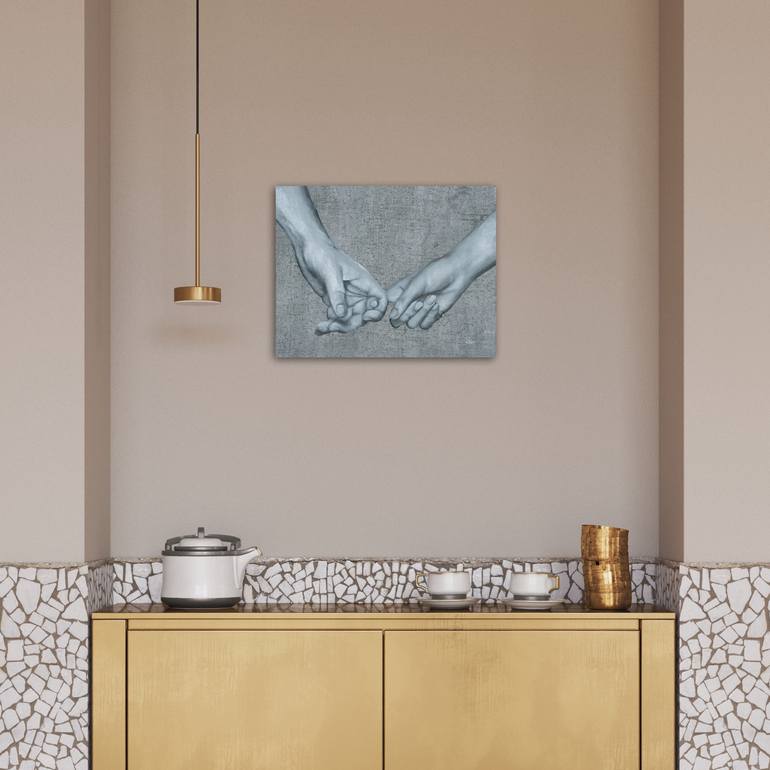 Original Black & White Body Painting by Margarita Stepanova