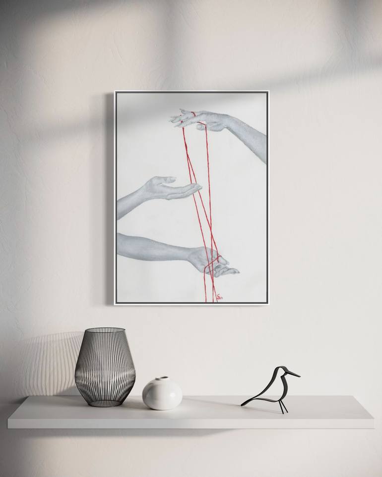 Original Black & White Body Painting by Margarita Stepanova