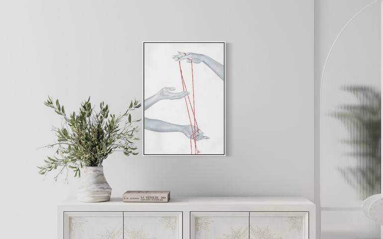 Original Black & White Body Painting by Margarita Stepanova