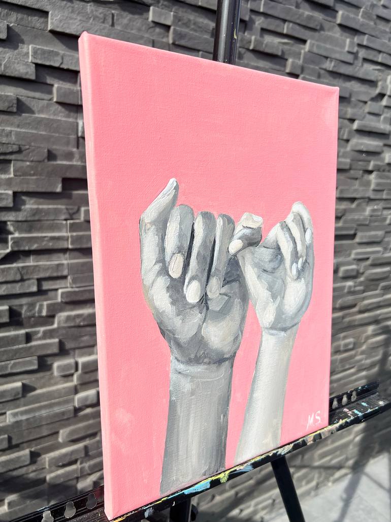 Original Black & White Body Painting by Margarita Stepanova