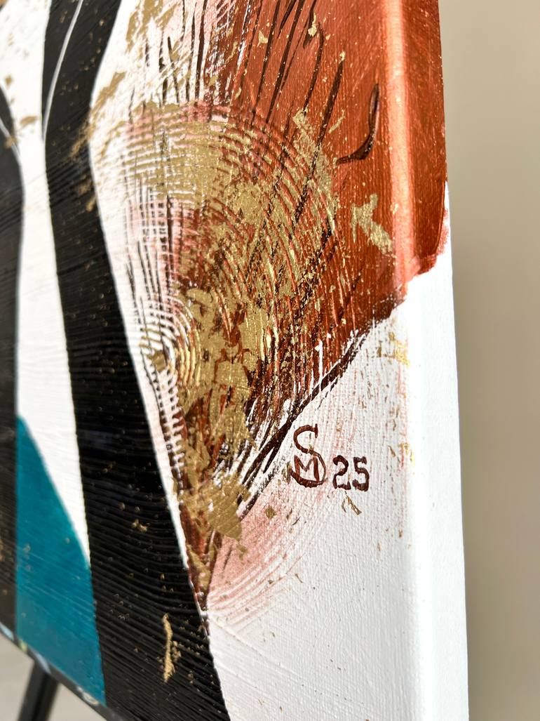 Original Black & White Body Painting by Margarita Stepanova