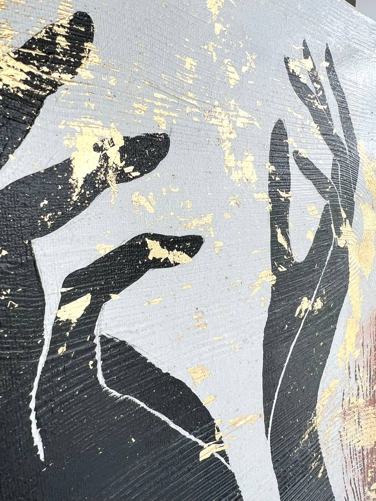 Original Black & White Body Painting by Margarita Stepanova