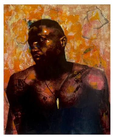 Original Classicism Abstract Mixed Media by Olamilekan Akinsola