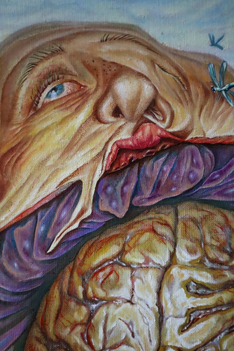 Original Conceptual Beach Painting by Covalciuc Victor