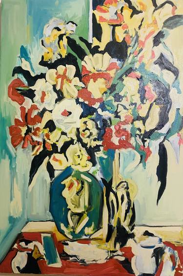 Original Abstract Expressionism Floral Paintings by Monique Clark