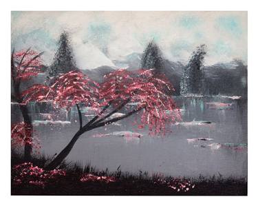 Original Landscape Paintings on Canvas Panel For Sale