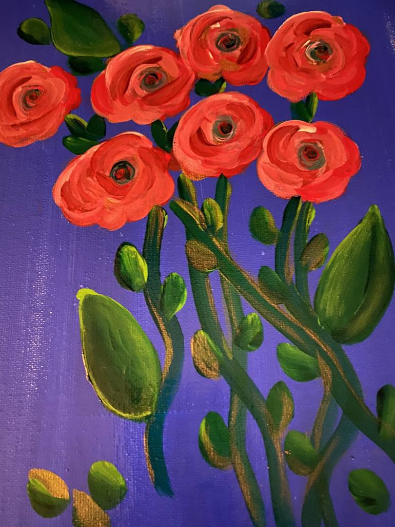 Original Fine Art Floral Painting by LaDuska York