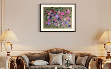 Original Fine Art Floral Paintings by LaDuska York