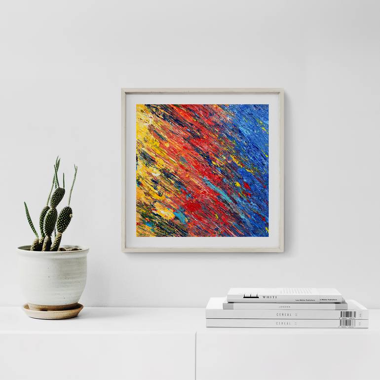Original Abstract Expressionism Abstract Painting by Marina Papaspirou