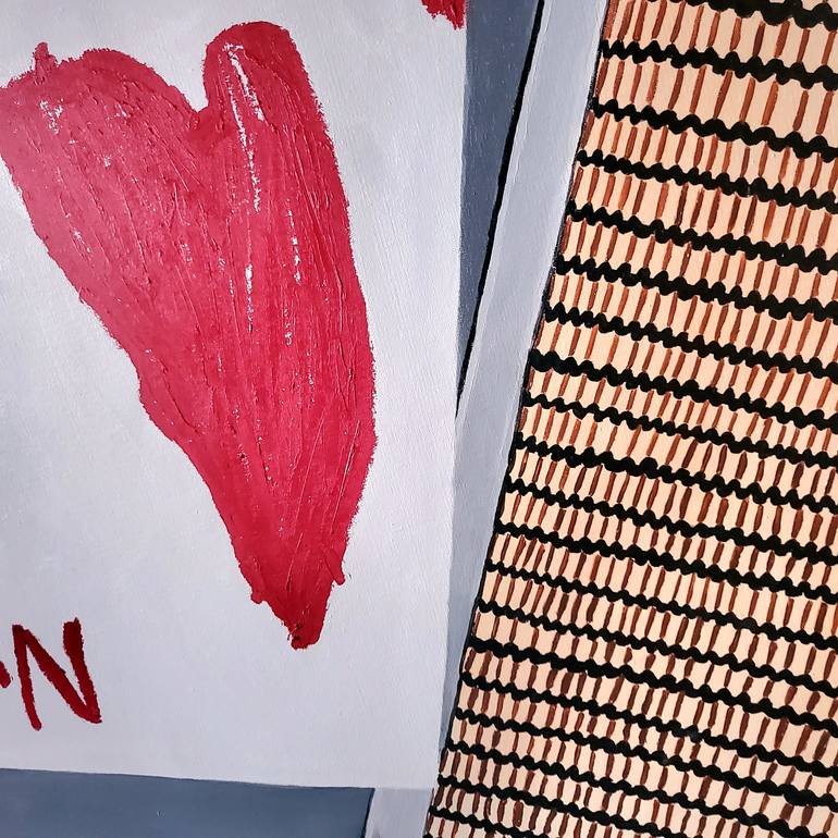 Original Conceptual Love Painting by María Blanco