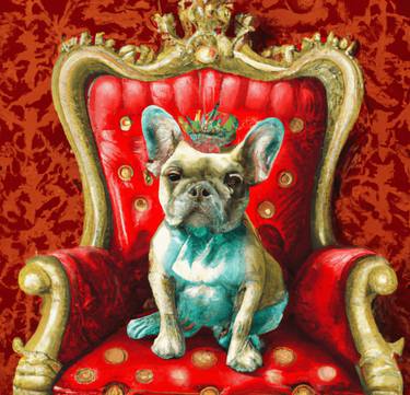 Original Portraiture Dogs Paintings by Phil polite