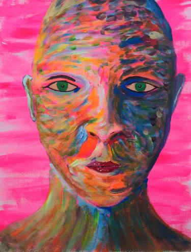 Original Abstract Expressionism Portrait Paintings by Eric Bogais