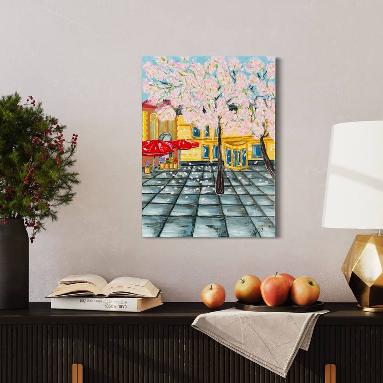 Original Impressionism Cities Painting by Alla Babushkina