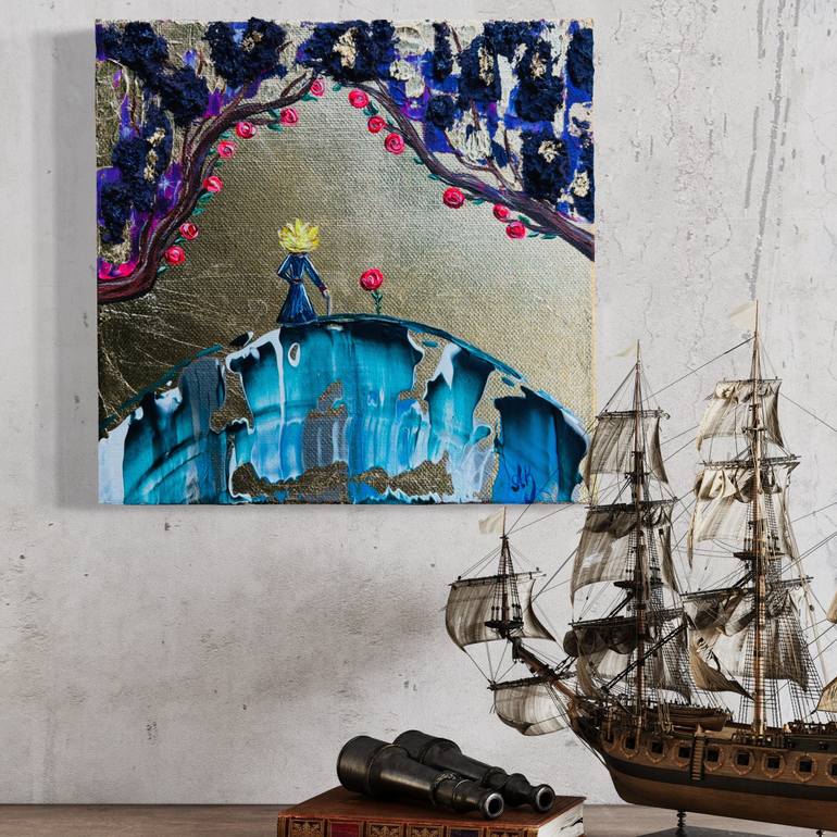 Original Surrealism Fantasy Painting by Alla Babushkina