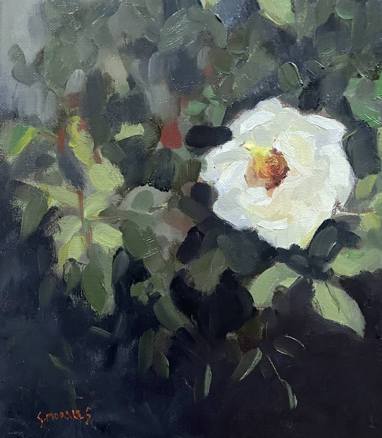 Original Floral Painting by Géraldine Moralès