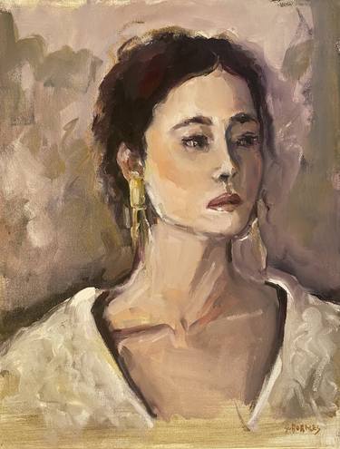 Original Figurative Portrait Paintings by Géraldine Moralès