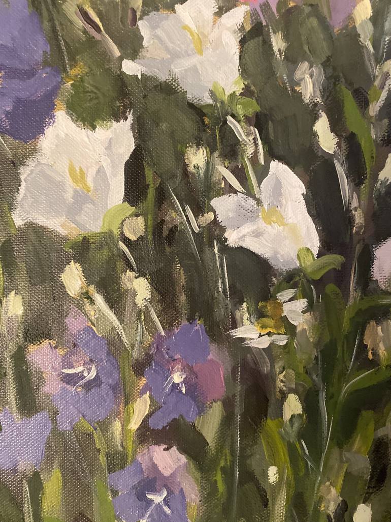 Original Figurative Floral Painting by Geraldine Morales