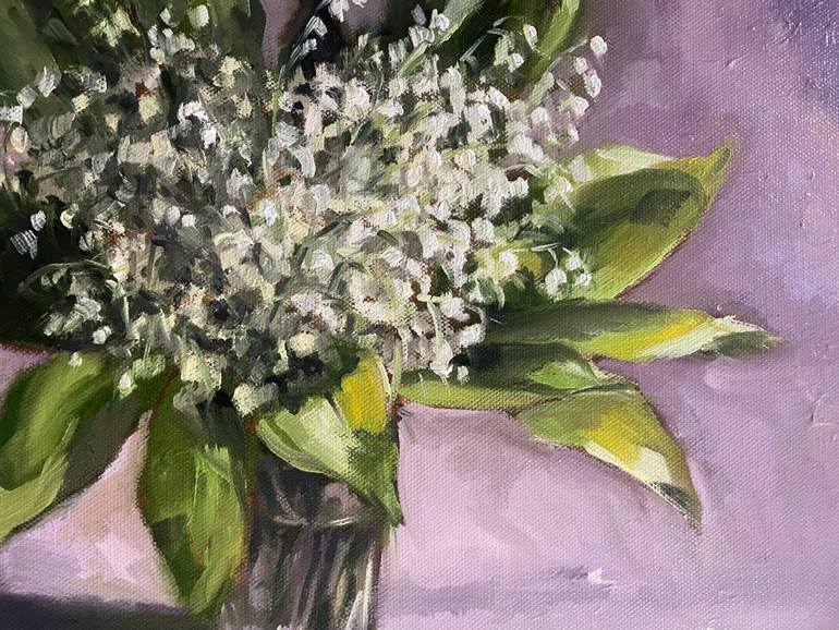 Original Figurative Floral Painting by Geraldine Morales