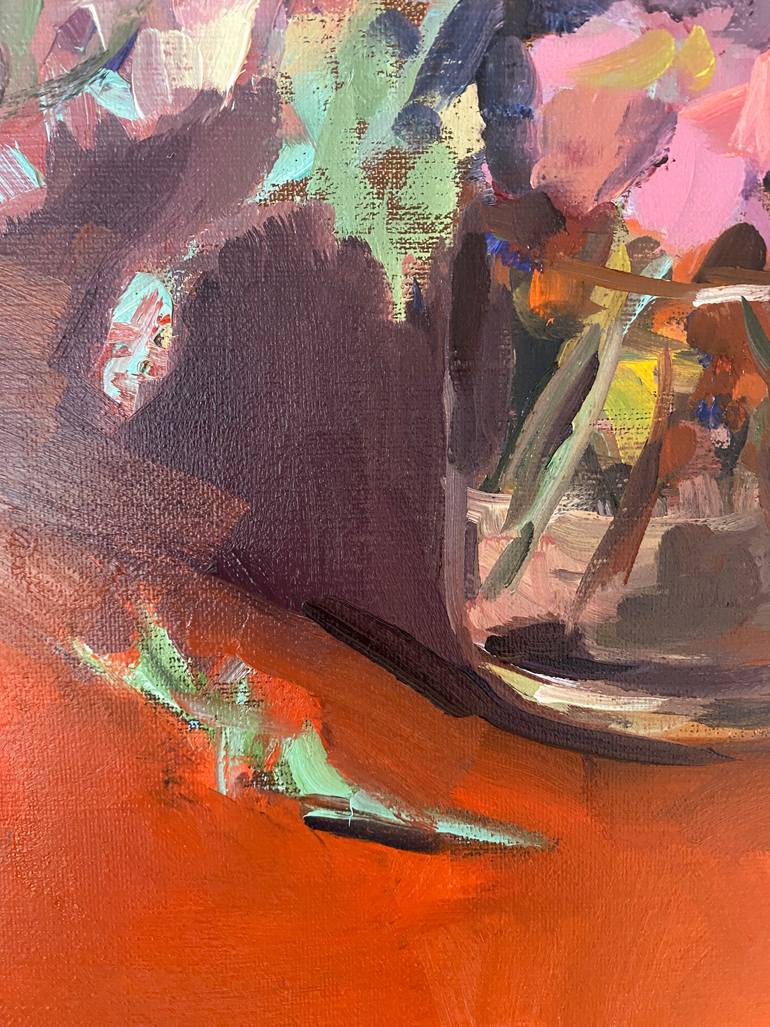 Original Figurative Floral Painting by Géraldine Moralès