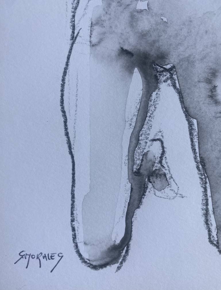 Original Nude Drawing by Géraldine Moralès