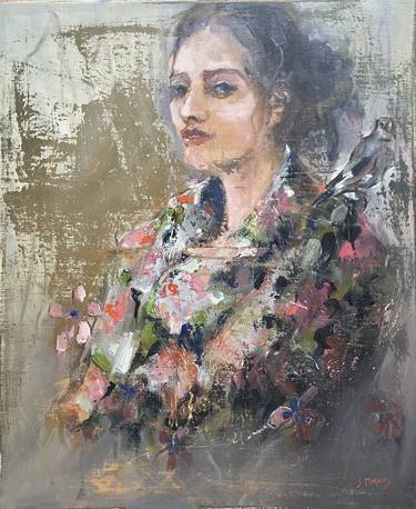 Original Figurative Women Paintings by Géraldine Moralès